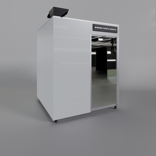 미러포토부스 — CAD 3D 렌더